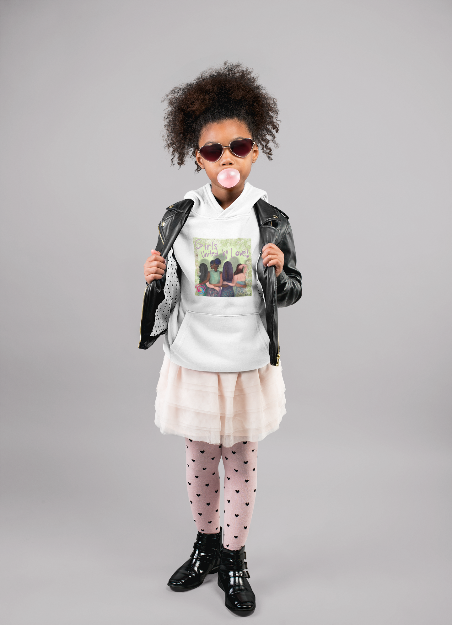 "Girl United By Love", Relaxed T-Shirt designed by Ocean Brown