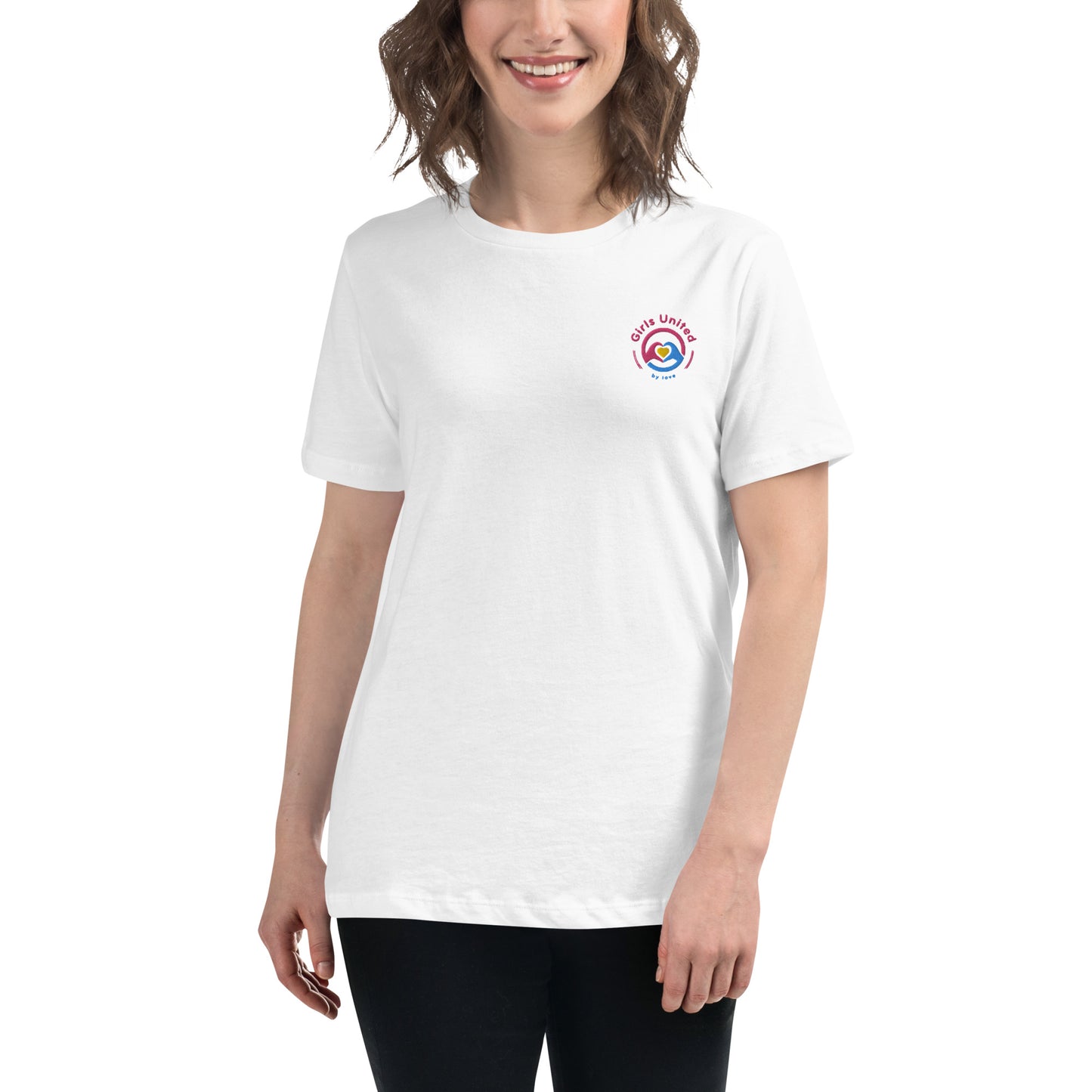 Girls United by Love Logo Women's Relaxed T-Shirt